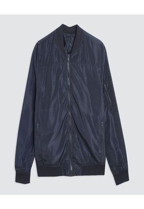 Chaqueta Para Hombre Bomber Color Azul  Marca Ostu #60080087