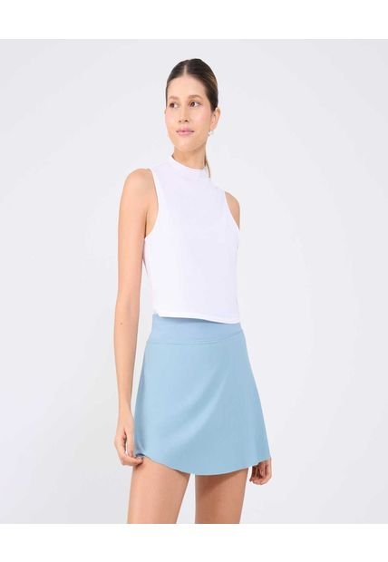 Camiseta Para Mujer Manga Sisa Cuello Alto Color Blanco Marca Ostu #40092365