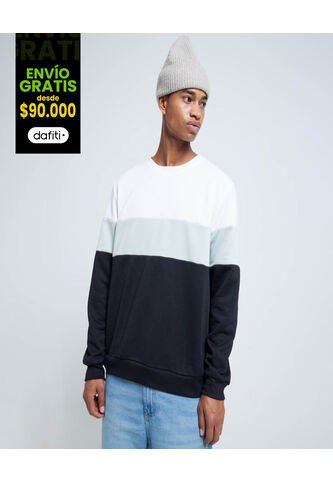 Buzo Para Hombre Cuello Redondo Color Blanco Marca Ostu #60060382 Ostu