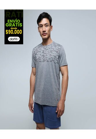 Camiseta Para Hombre Manga Corta Color Gris  Marca Ostu #60091368 Ostu