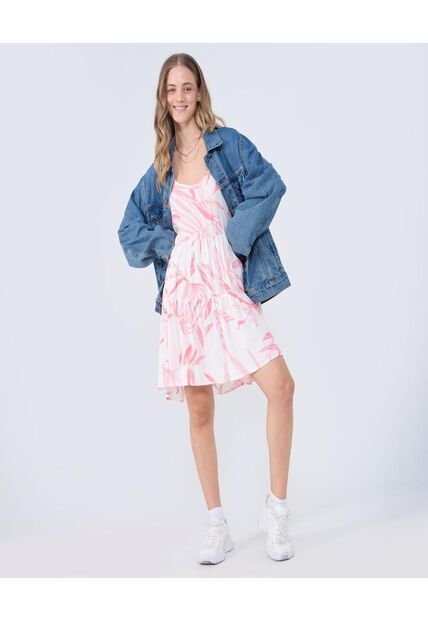 Vestido Para Mujer M/Sisa Medio Color Coral Marca Ostu #40170308