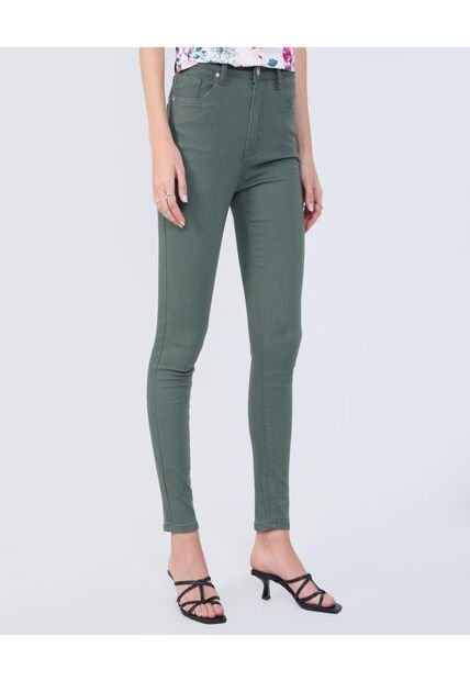 Pantalon Para Mujer 5 Bolsillos Color Verde Oliva Marca Ostu #40070544