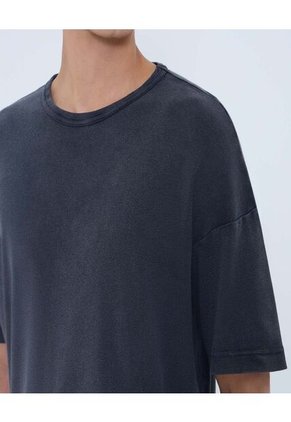 Camiseta Para Hombre Manga Corta Color Negro Marca Ostu #60091516