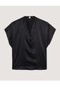 Blusa  Para Mujer Manga Corta Color Negro Marca Ostu #40121107 de Ostu