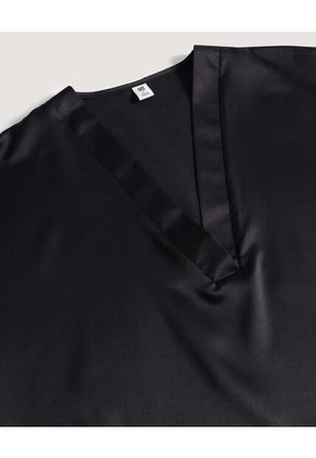 Blusa  Para Mujer Manga Corta Color Negro Marca Ostu #40121107