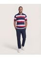 Polo  Para Hombre Cuello Tejido Con Bolsillo Color Azul Marca Ostu #60110869 de Ostu