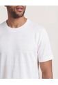 Camiseta Para Hombre Manga Corta Cuello Redondo Color Crema Marca Ostu #60091864 de Ostu
