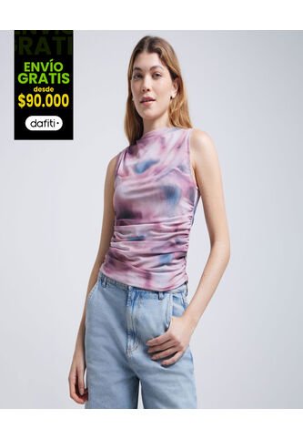 Camiseta Para Mujer Manga Sisa Color Rosa Marca Ostu #40092133 Ostu