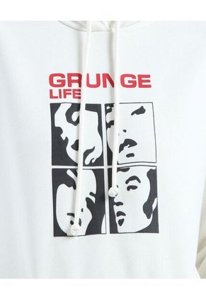 Buzo Para Mujer Hoodie Color Crema Marca Ostu #40060309