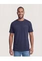 Camiseta Para Hombre Manga Corta Cuello Redondo Color Azul Marca Ostu #60091842 de Ostu