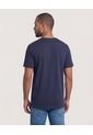 Camiseta Para Hombre Manga Corta Cuello Redondo Color Azul Marca Ostu #60091842 de Ostu