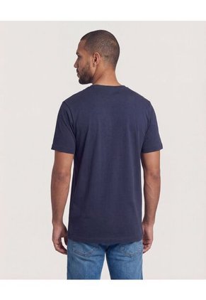 Camiseta Para Hombre Manga Corta Cuello Redondo Color Azul Marca Ostu #60091842