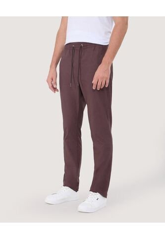 Pantalon Para Hombre Jogger Color Café  Marca Ostu #60070415 Ostu