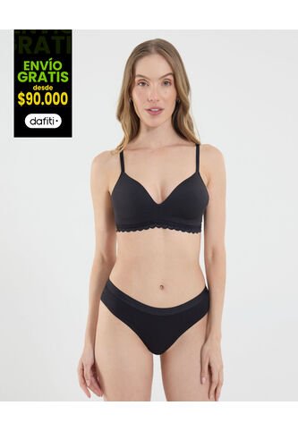 Brasier Para Mujer Monocopa Color Negro Marca Ostu #40830020 Ostu