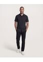 Camisa  Para Hombre Manga Corta Con Bolsillo Cuello Casual M Color Negro Marca Ostu #60010884 de Ostu