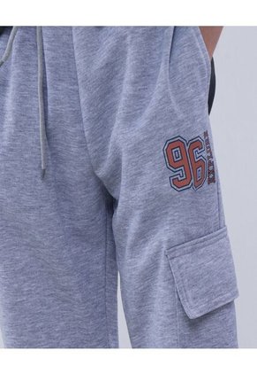 Pantalon Para Niño Jogger Color Gris  Marca Ostu #80070065