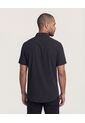 Camisa  Para Hombre Manga Corta Con Bolsillo Cuello Casual M Color Negro Marca Ostu #60010884 de Ostu