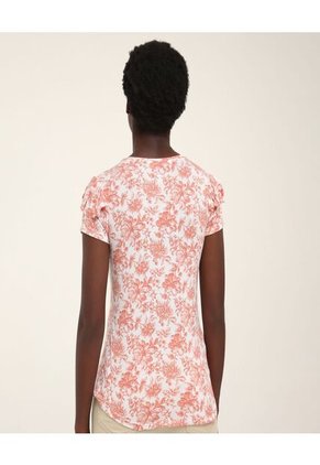 Camiseta Para Mujer Manga Corta Color Naranja Marca Ostu #40091489