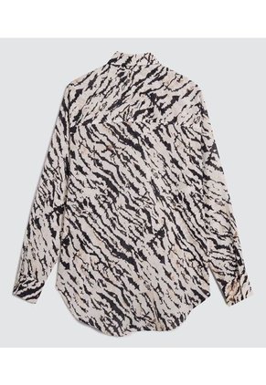 Camisa Para Mujer Manga Larga Color Crema Marca Ostu #40010248