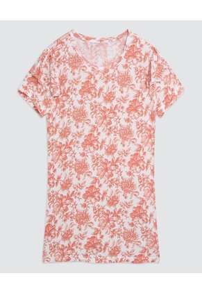 Camiseta Para Mujer Manga Corta Color Naranja Marca Ostu #40091489