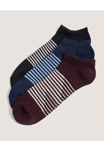 Medias X3 Para Hombre Invisible Color Negro Marca Ostu #60980350