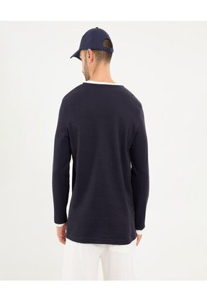 Camiseta Para Hombre Manga Larga Color Azul Marca Ostu #60091578