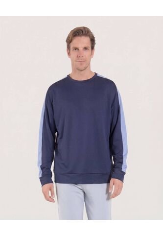 Buzo  Para Hombre Cuello Redondo Color Azul Marca Ostu #60060596 Ostu