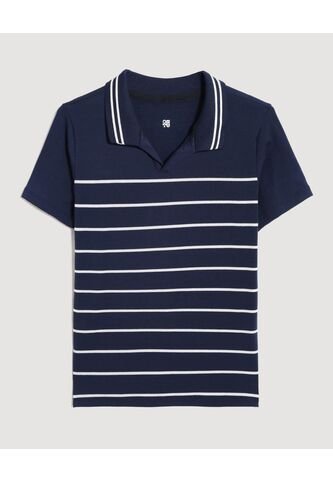 Polo  Infantil Niño Manga Corta Color Azul Marca Ostu #80110119 Ostu