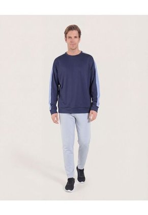 Buzo Para Hombre Cuello Redondo Color Azul Marca Ostu #60060596