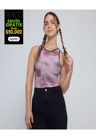 Body Para Mujer Manga Sisa Color Rosa Marca Ostu #40200131 Ostu