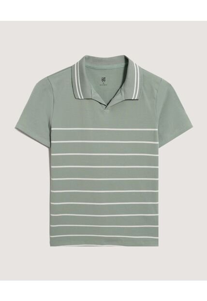 Polo  Infantil Niño Manga Corta Color Verde Marca Ostu #80110120