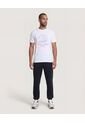 Camiseta  Para Hombre Manga Corta Cuello Redondo Color Blanco Marca Ostu #60091893 de Ostu