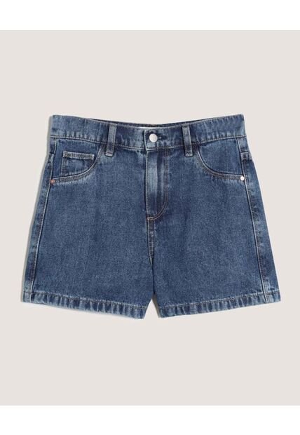 Short  Infantil Niña Mom Color Azul Marca Ostu #90190056