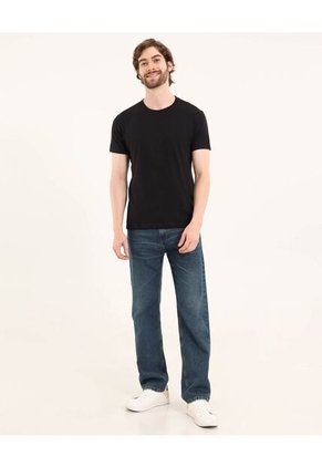 Camiseta Para Hombre Manga Corta Color Negro Marca Ostu #60090594