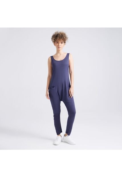 Enterizo Para Mujer Manga Sisa Color Azul  Marca Ostu #40320040