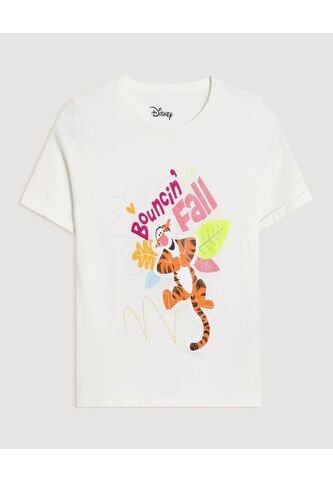 Camiseta  Infantil Niña Manga Corta Cuello Redondo Color Crema Marca Ostu #90090354 Ostu