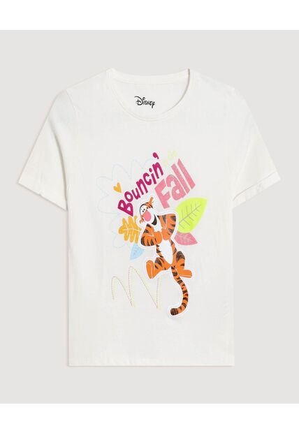 Camiseta  Infantil Niña Manga Corta Cuello Redondo Color Crema Marca Ostu #90090354