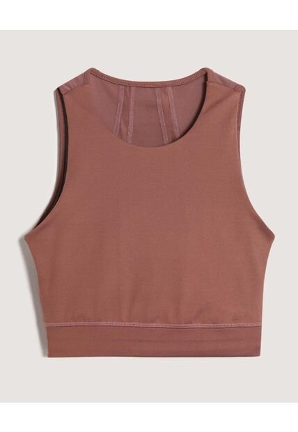 Camiseta  Para Mujer Crop Top Color Café Marca Ostu #40092546