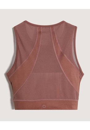 Camiseta Para Mujer Crop Top Color Café Marca Ostu #40092546