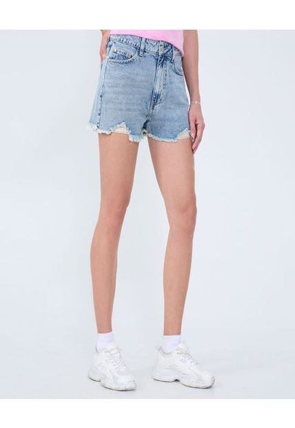 Short Para Mujer Relax Color Azul Claro Marca Ostu #40190330