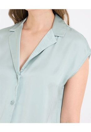 Camisa  Para Mujer Manga Corta Color Verde Marca Ostu #40010348