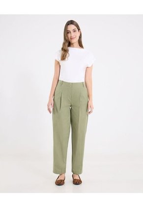 Pantalón Para Mujer Moda Color Verde Marca Ostu #40070836