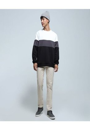 Buzo Para Hombre Cuello Redondo Color Crema Marca Ostu #60060433