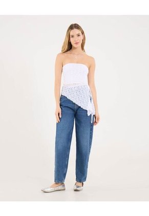 Blusa Para Mujer Manga Sisa Color Blanco Marca Ostu #40121194