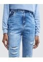 Jean Para Mujer Mom Color Azul  Marca Ostu #40160214 de Ostu