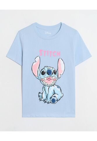 Camiseta  Para Mujer Manga Corta Cuello Redondo Color Celeste Marca Ostu #40092756 Ostu