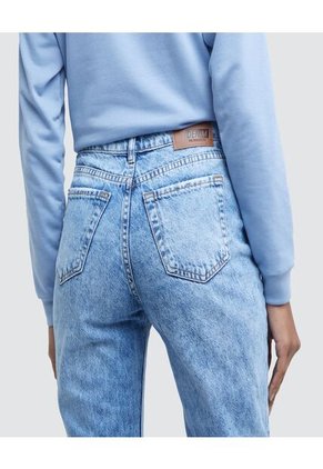 Jean Para Mujer Mom Color Azul  Marca Ostu #40160214