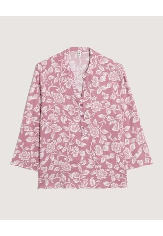 Blusa  Para Mujer Manga 3/4 Color Morado Marca Ostu #40121230 Ostu