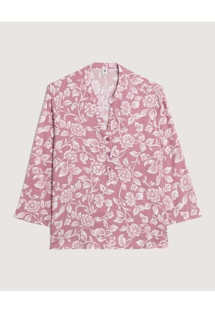 Blusa  Para Mujer Manga 3/4 Color Morado Marca Ostu #40121230