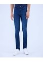 Jean Para Hombre Slim Color Azul Oscuro Marca Ostu #60160404 de Ostu